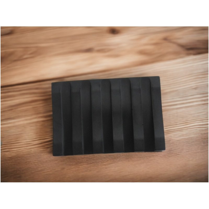 Black Concrete Soap Dish